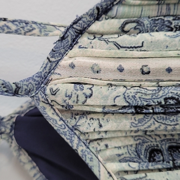 BCBGeneration Strappy Pleated Shift Mini Tempest Festival blue Dress Size XS - Picture 5 of 12